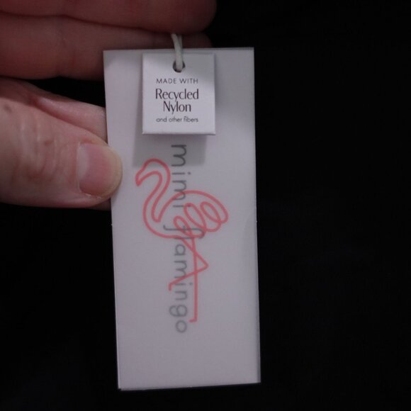 NEW Mimi Flamingo Brooke High Waist Panty Black White Layered Solids Size 10 900 - Picture 4 of 5